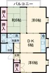 駅南ハイツAの間取り画像