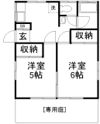 乙幡貸家の間取り画像
