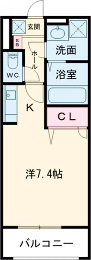 エクセル田中 Wの間取り画像