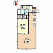 棒屋第六下池ハイツの間取り画像