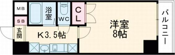 ミラージュ大津京の間取り画像