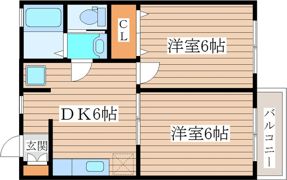 プレステーション愛子Bの間取り画像