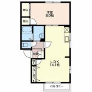 メゾンドールサクマ Cの間取り画像