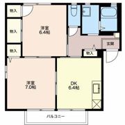 ディアコート Aの間取り画像