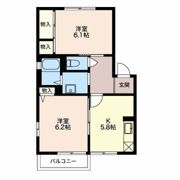 サニーフラット Aの間取り画像