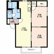 キャトルセゾン Dの間取り画像