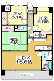 ニューガイア四季彩の丘B棟の間取り画像