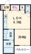 グラースコートの間取り画像