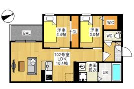 REGALEST LUCENTE (旧）REGALEST 新保Ⅳの間取り画像