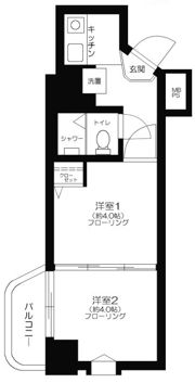 ライオンズマンション御徒町第五の間取り画像