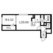 Enchante South6(アンシャンテ サウスシックス)の間取り画像