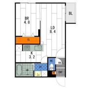 Levante月寒西の間取り画像