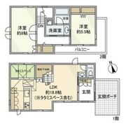 白糸台戸建の間取り画像