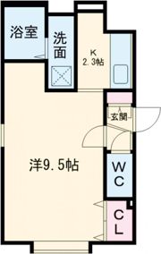 スタジオフランの間取り画像