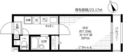 アヴィニティー調布南の間取り画像