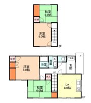 富山市新金代一丁目5戸建の間取り画像