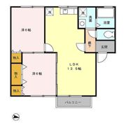 セジュール朝木の間取り画像