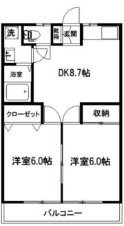クリフ若木Ⅱの間取り画像