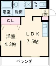 ヴィラ山之手の間取り画像