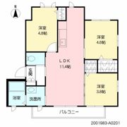 シャーメゾン虹の間取り画像