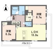 グランドールみどりのの間取り画像