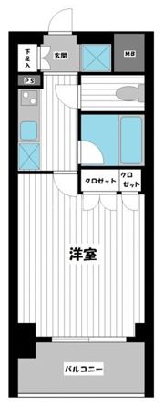 スペーシア川崎Ⅲの間取り画像