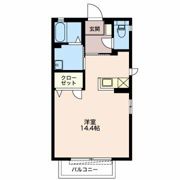 シャンブル クレール Bの間取り画像