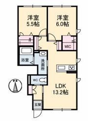 テラスコート船穂 C棟?の間取り画像