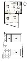 プロメナーデ黒住Cの間取り画像