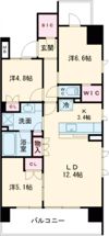 プラウド樟葉の間取り画像