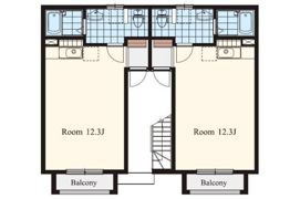 ランドマーク高見Bの間取り画像