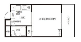 ハイツタナカの間取り画像