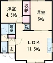 西花アパートの間取り画像