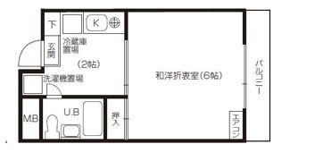 ハイツタナカの間取り画像