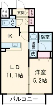 グランシュ長岡京の間取り画像