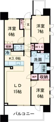 プラウドタワー春日井の間取り画像