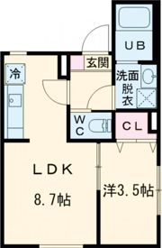 KEIAI RESIDENCE 新松戸Ⅰの間取り画像