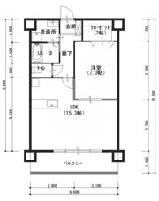 ルネス ボニータァスの間取り画像