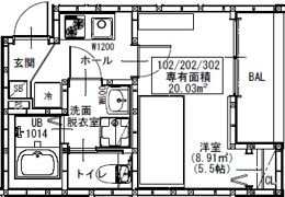 GRADUS鶴ヶ島Ⅱの間取り画像