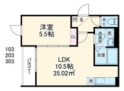 GRADUS鶴ヶ島Ⅲの間取り画像