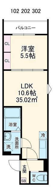 GRADUS鶴ヶ島Ⅲの間取り画像