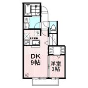 ヴィラージュ国立の間取り画像