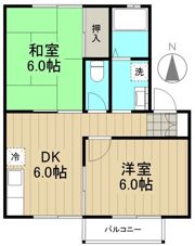 リビエールB棟の間取り画像