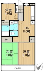 ファミール麻生の間取り画像