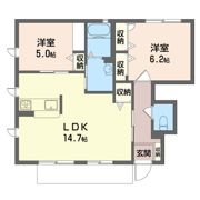 グランドールDの間取り画像