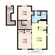 レイクヴュー花山の間取り画像