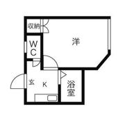 レオパレス三百人町の間取り画像