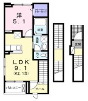 ブリュームⅠの間取り画像