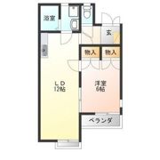 ティファニー森友A棟の間取り画像