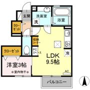 Dーroom東泉町 Bの間取り画像